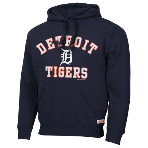 Detroit Tigers Fastball Fleece Pullover Navy Blue MLB Hoodie