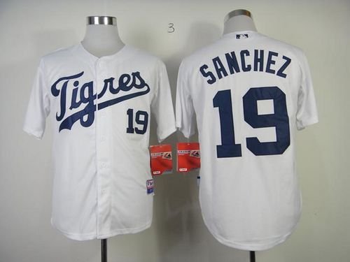 Tigers #19 Anibal Sanchez White 