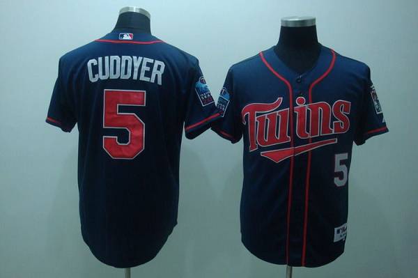 Twins #5 Michael Cuddyer Stitched Navy Blue Cool Base MLB Jersey