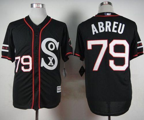 White Sox #79 Jose Abreu Black New Cool Base Stitched MLB Jersey