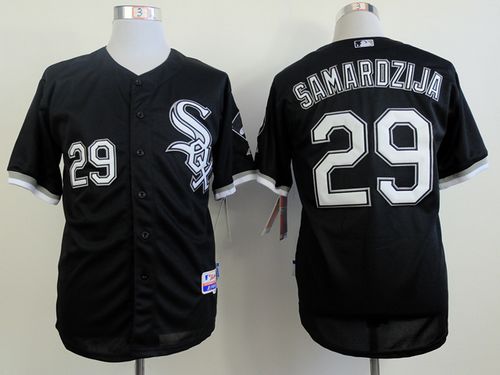 White Sox #29 Jeff Samardzija Black Cool Base Stitched MLB Jerseys
