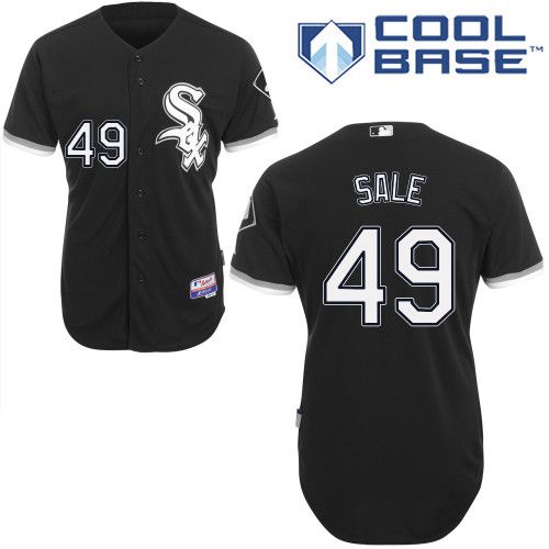White Sox #49 Chris Sale Black Alternate Home Cool Base Stitched MLB Jersey