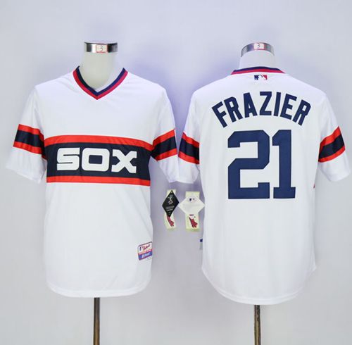 White Sox #21 Todd Frazier White Alternate Home Cool Base Stitched MLB Jersey