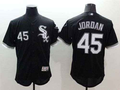 White Sox #45 Michael Jordan Black Flexbase Authentic Collection Stitched MLB Jersey