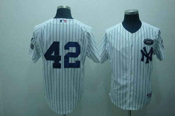 Yankees #42 Mariano Rivera White GMS The Boss Stitched MLB Jersey