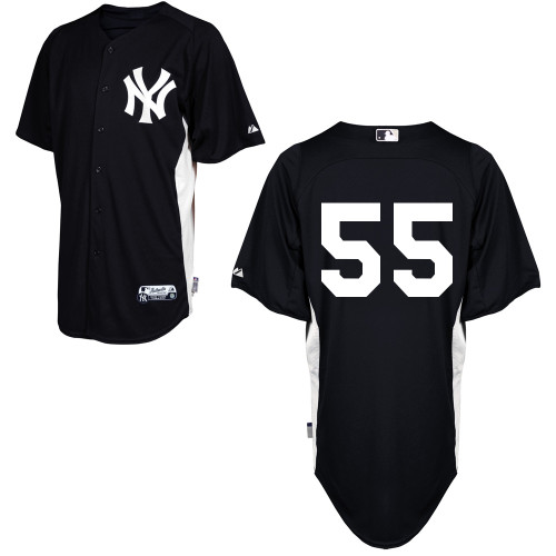 Yankees #55 Russell Martin Black Stitched MLB Jersey