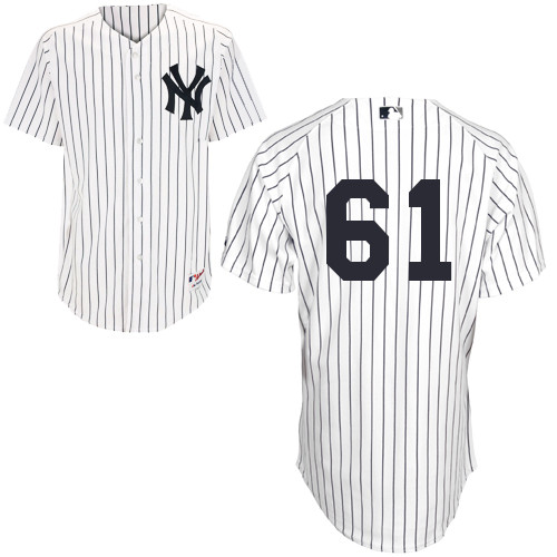 Yankees #61 Colin Curtis White Stitched MLB Jersey