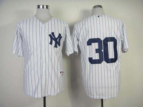 Yankees #30 David Robertson White Stitched MLB Jersey