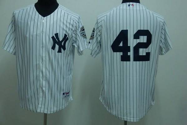 Yankees #42 Mariano Rivera Stitched White MLB Jersey