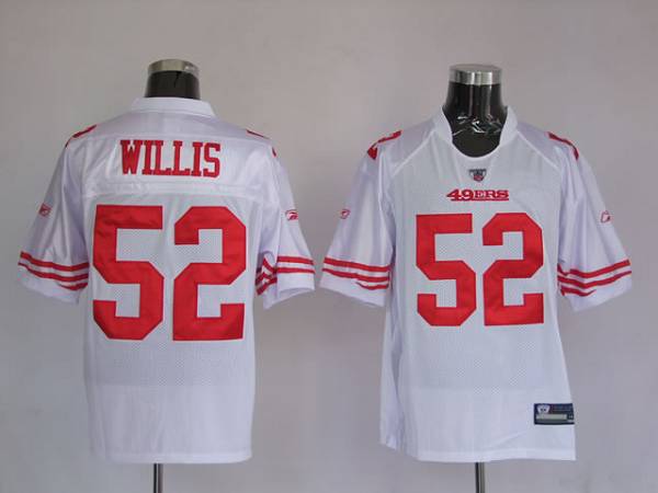 49ers #52 Patrick Willis Stitched White NFL Jersey