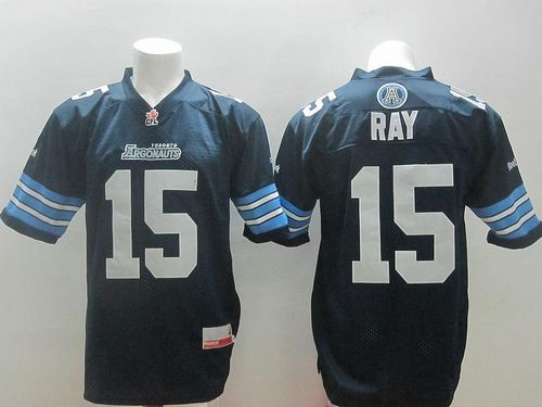 Argonauts #15 Ricky Ray Navy Blue Stitched CFL Jersey