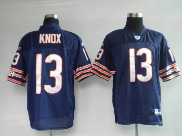 Bears #13 Johnny Knox Blue Stitched NFL Jersey