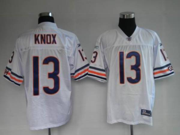 Bears #13 Johnny Knox White Stitched NFL Jersey
