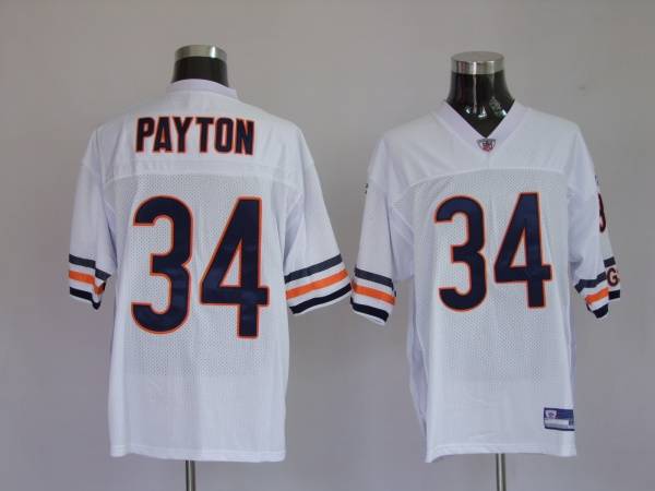 Bears #34 Walter Payton White Stitched NFL Jersey