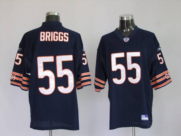 Bears #55 Lance Briggs Blue Stitched NFL Jersey