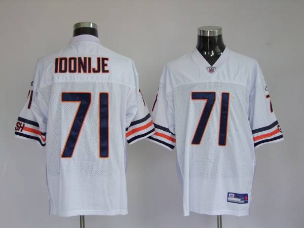 Bears #71 Israel Idonije White Stitched NFL Jersey