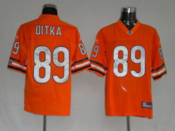 Bears #89 Mike Ditka Orange Stitched NFL Jersey