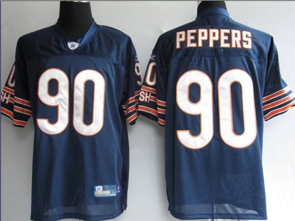Bears #90 Julius Peppers Blue Stitched NFL Jersey