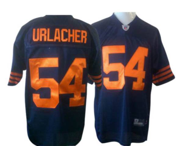 Bears #54 Brian Urlacher Blue/Orange 1940s Throwback Stitched NFL Jersey