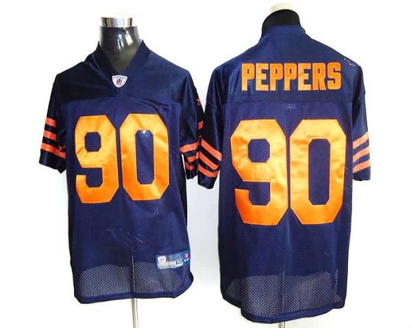 Bears #90 Julius Peppers Blue/Orange 1940s Throwback Stitched NFL Jersey