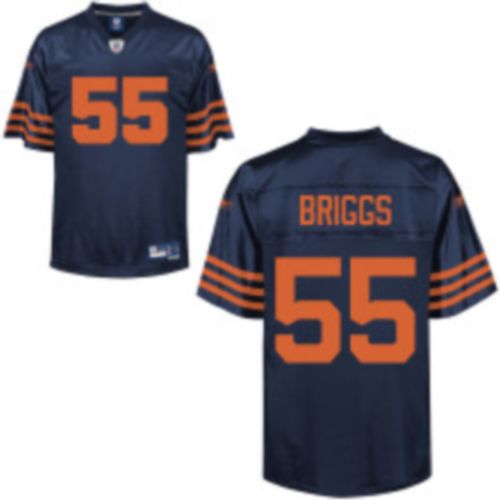 Bears #55 Lance Briggs Blue/Orange 1940s Throwback Stitched NFL Jersey