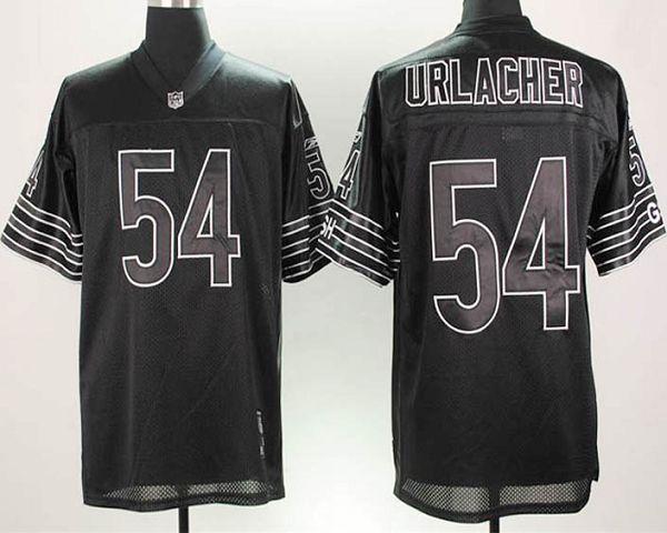 Bears #54 Brian Urlacher Black Shadow Stitched NFL Jersey