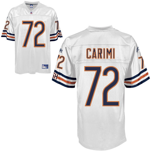 Bears #72 Gabe Carimi White Stitched NFL Jersey