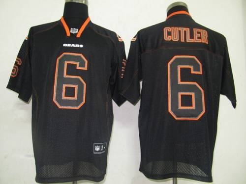 Bears #6 Jay Cutler Lights Out Black Stitched NFL Jersey