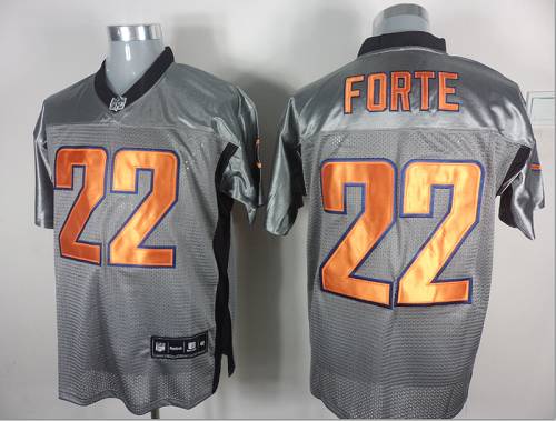Bears #22 Matt Forte Grey Shadow Stitched NFL Jersey