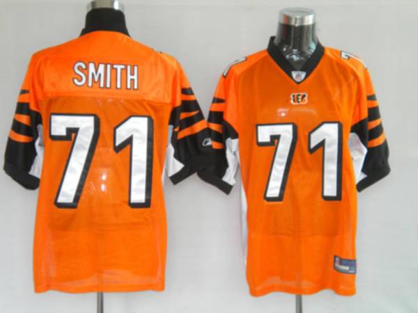 Bengals #71 Andre Smith Orange Stitched NFL Jersey