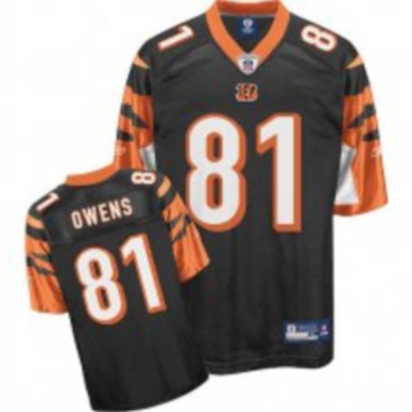 Bengals #81 Terrell Owens Black Stitched NFL Jersey