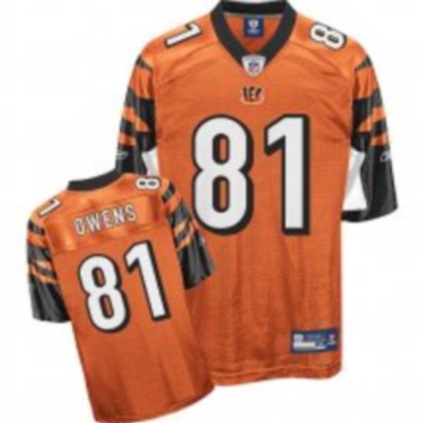 Bengals #81 Terrell Owens Orange Stitched NFL Jersey