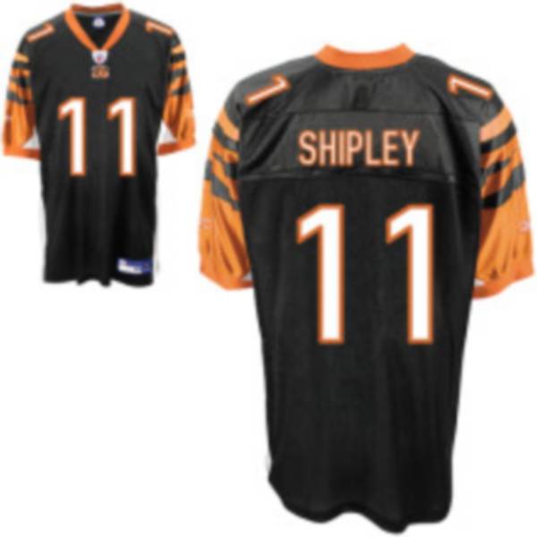 Bengals #11 Jordan Shipley Black Stitched NFL Jersey
