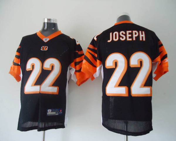 Bengals #22 Johnathan Joseph Black Stitched NFL Jersey