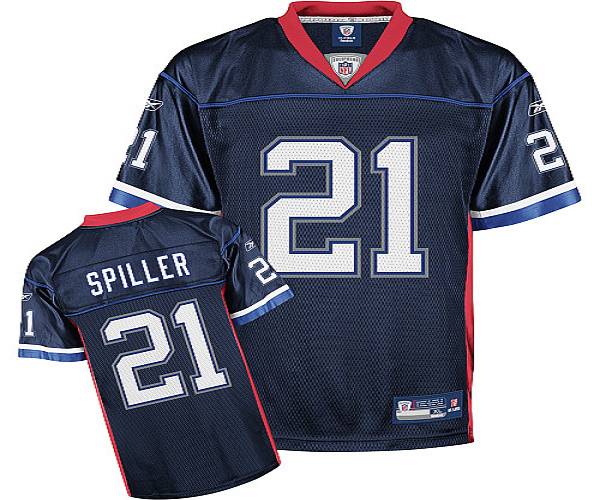 Bills #21 C.J. Spiller Dark Blue Stitched NFL Jersey