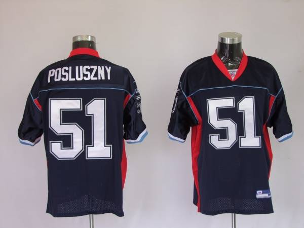 Bills #51 Bill Posluszny Dark Blue Stitched NFL Jersey
