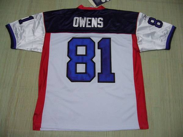 Bills #81 Terrell Owens White Stitched NFL Jersey
