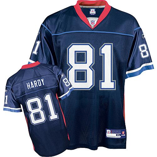 Bills #81 James Hardy Dark Blue Stitched NFL Jersey