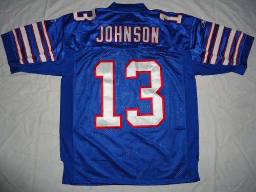 Bills #13 Steve Johnson Baby Blue Stitched NFL Jersey