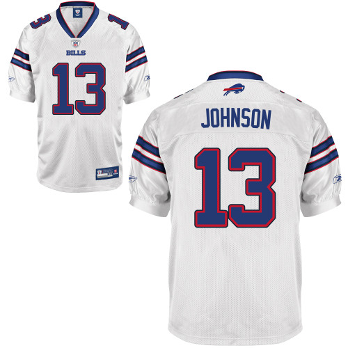Bills #13 Steve Johnson White 2011 New Style Stitched NFL Jersey