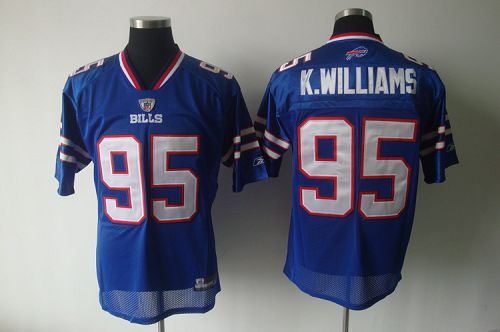 Bills #95 K.Williams Light Blue 2011 New Style Stitched NFL Jersey