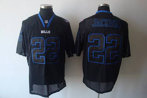 Bills #22 Fred Jackson Lights Out Black Stitched NFL Jersey
