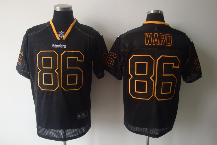 Steelers #86 Hines Ward Lights Out Black Stitched NFL Jersey
