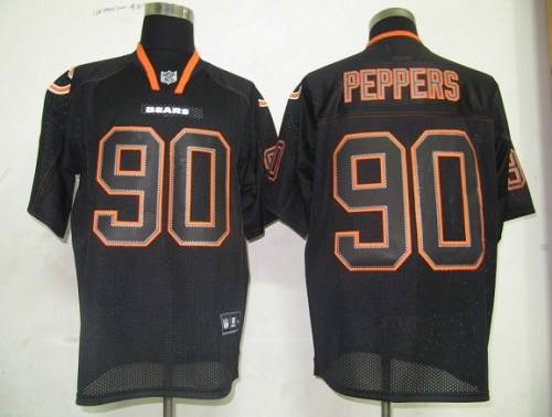Bears #90 Julius Peppers Lights Out Black Stitched NFL Jersey