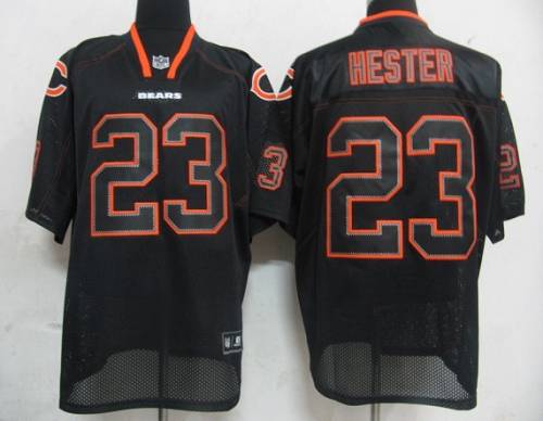 Bears #23 Devin Hester Lights Out Black Stitched NFL Jersey