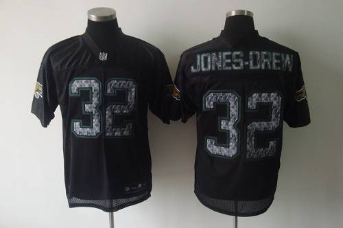 Sideline Black United Jaguars #32 Jones Drew Black Stitched NFL Jersey