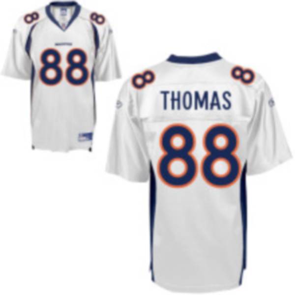 Broncos #88 Demaryius Thomas White Stitched NFL Jersey