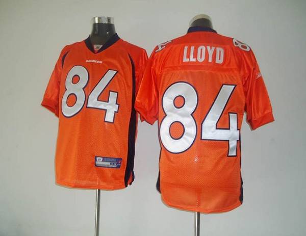Broncos #84 Brandon Lloyd Orange Stitched NFL Jersey