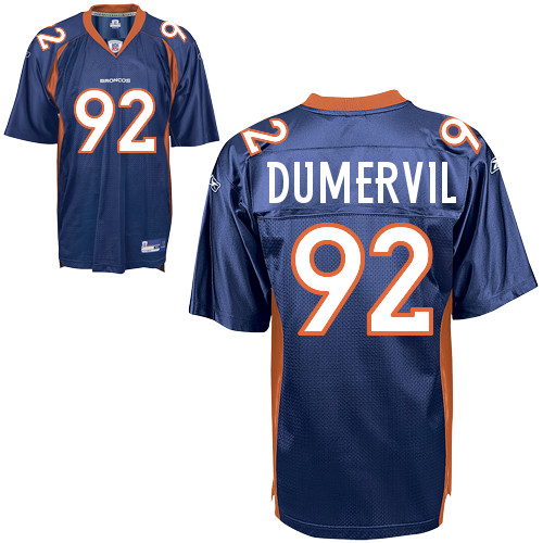 Cheapest Broncos #92 Elvis Dumervil Blue Stitched NFL Jersey Sale ...
