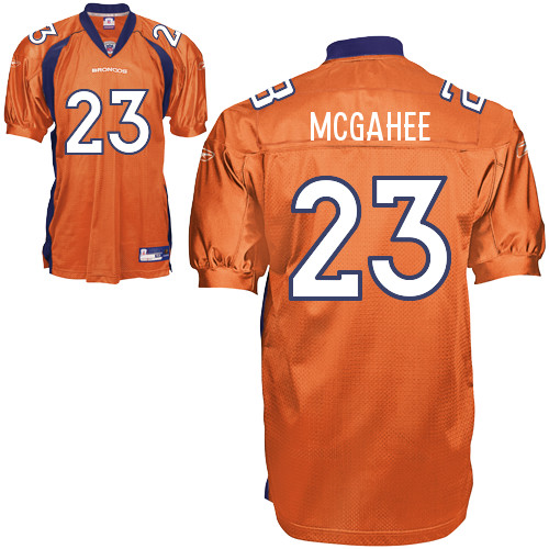 Broncos #23 Willis McGahee Orange Stitched NFL Jersey